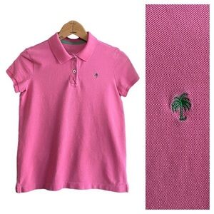 Lilly Pulitzer Pink Pique Polo Shirt XS